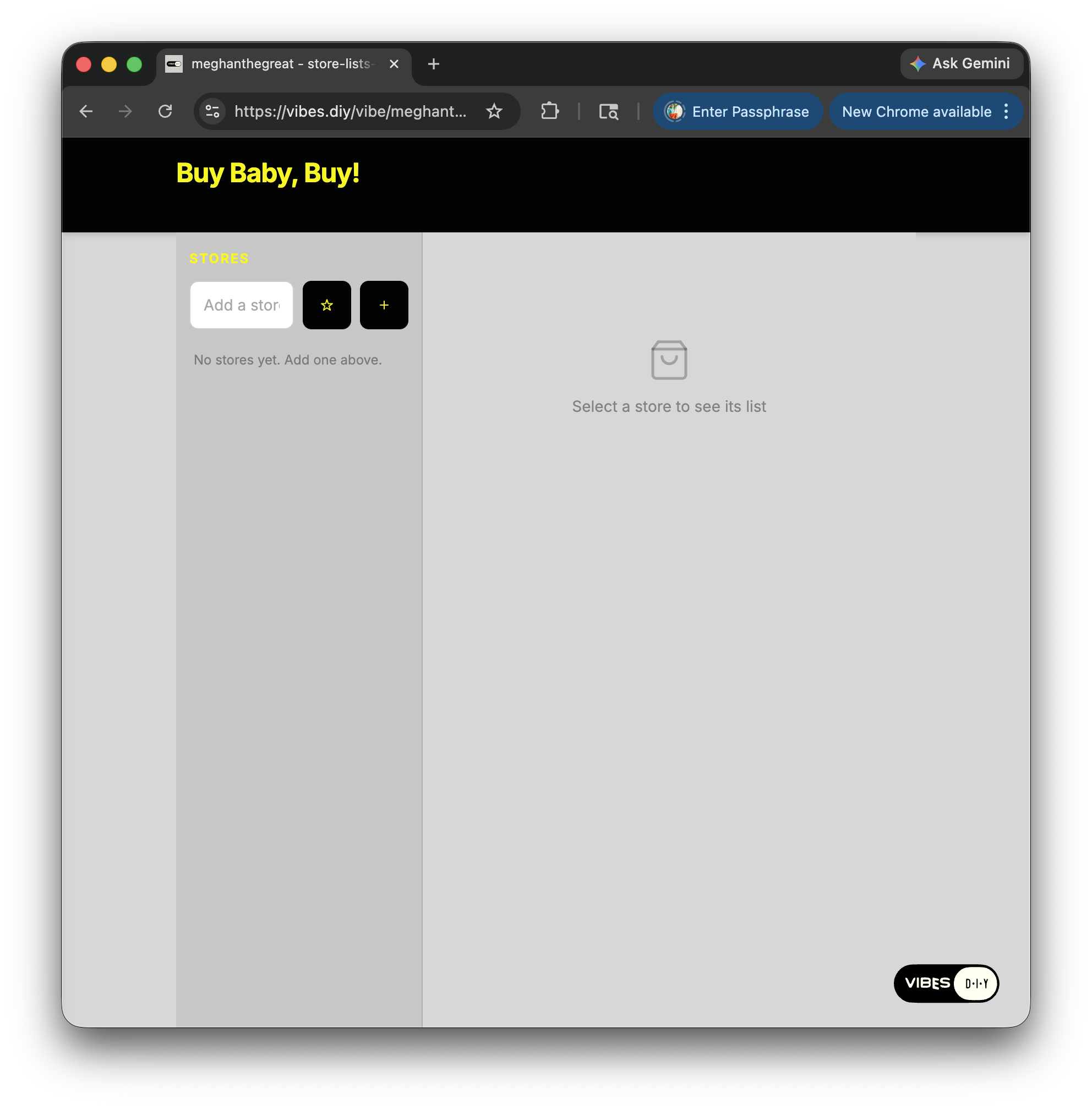 Their own cloned copy of the app — empty, under their account